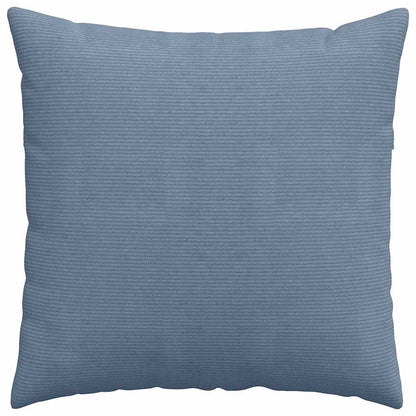 Sofakissen 2 Stück Blau 80 x 80 cm Cordstoff