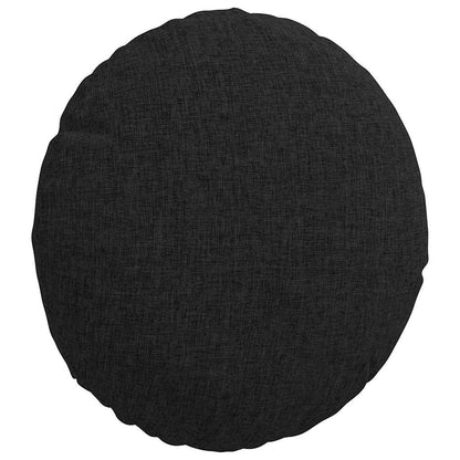 Sitzkissen 2 pcs Schwarz Ø30 x 13 cm Stoff