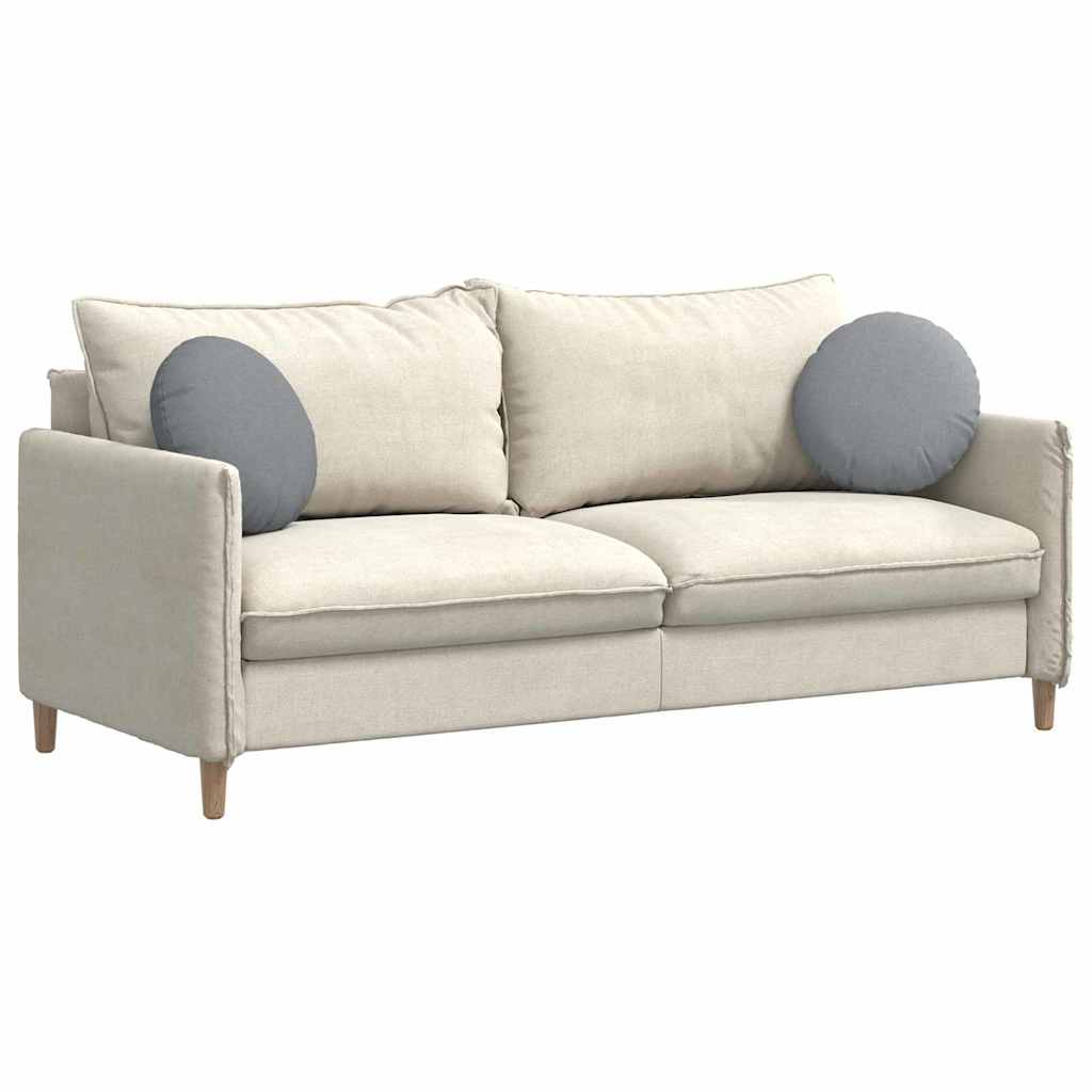 Sitzkissen 2 pcs Hellgrau Ø40 x 13 cm Stoff