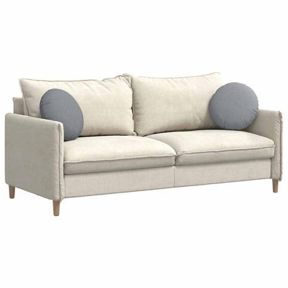 Sitzkissen 2 pcs Hellgrau Ø40 x 13 cm Stoff