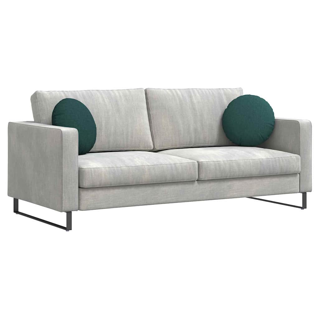 Sitzkissen 2 pcs Dunkelgrün Ø40 x 13 cm Stoff