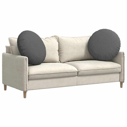 Sitzkissen 2 pcs Dunkelgrau Ø60 x 21 cm Stoff