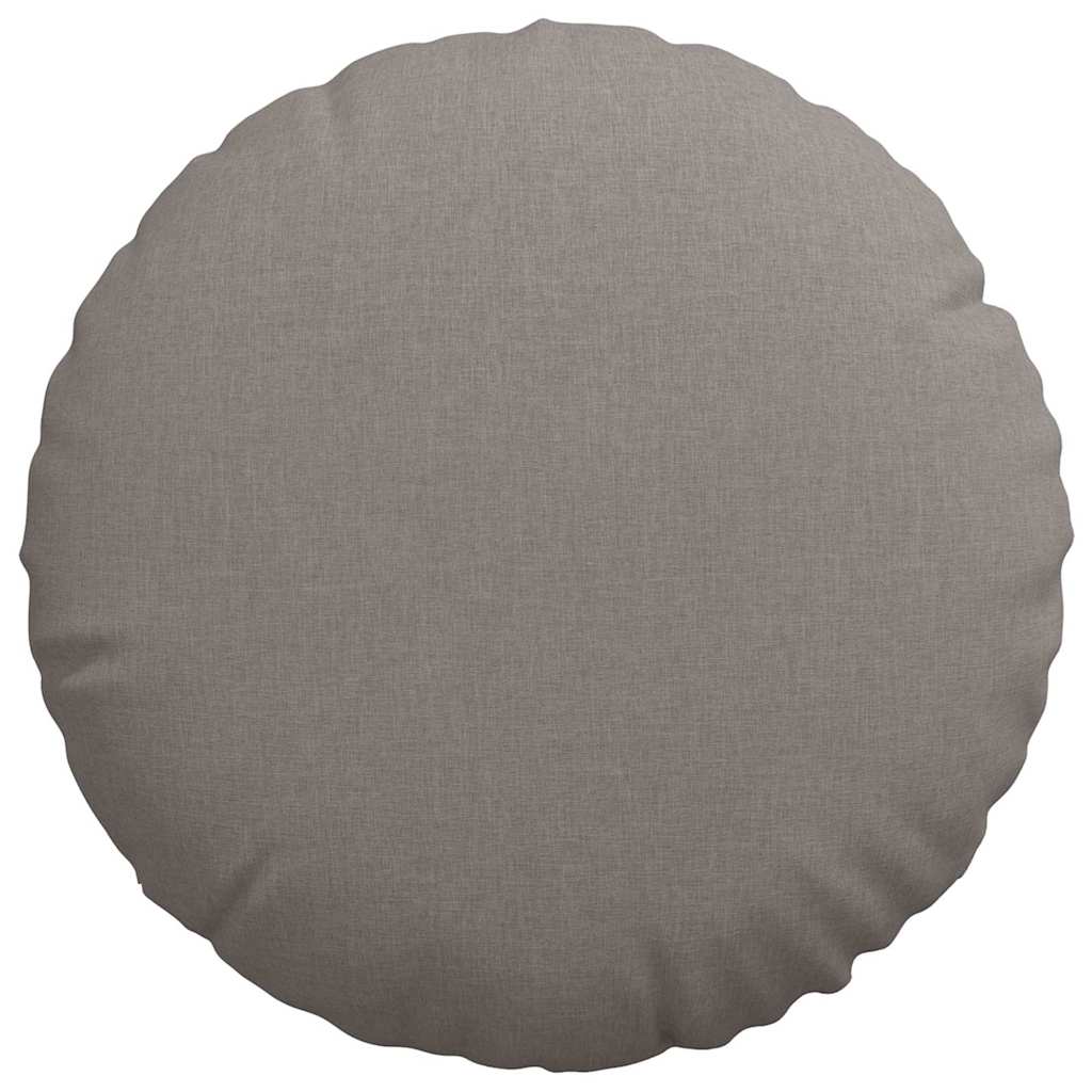 Sitzkissen 2 pcs Taupe Ø60 x 21 cm Stoff