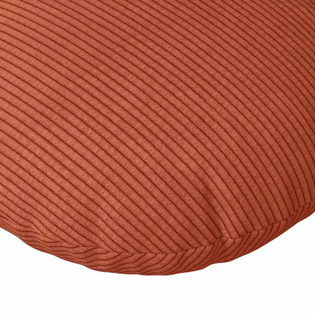 Sitzkissen 2 pcs Rot-Orange Ø 60 cm Cordstoff