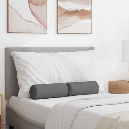 Bolsterkissen 2 Stück Dunkelgrau Ø 15 x 40 cm Stoff