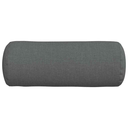 Bolsterkissen 2 Stück Dunkelgrau Ø 15 x 40 cm Stoff