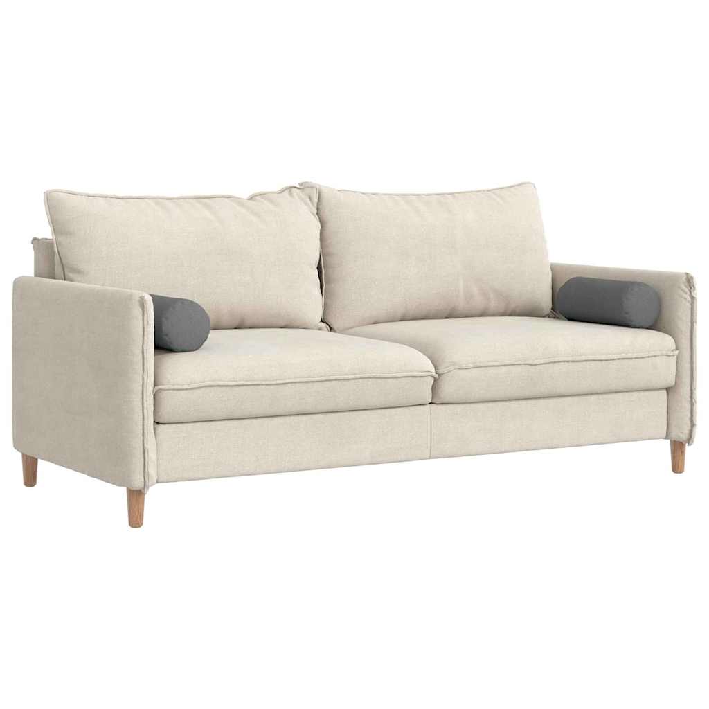 Bolsterkissen 2 Stück Dunkelgrau Ø 15 x 40 cm Stoff