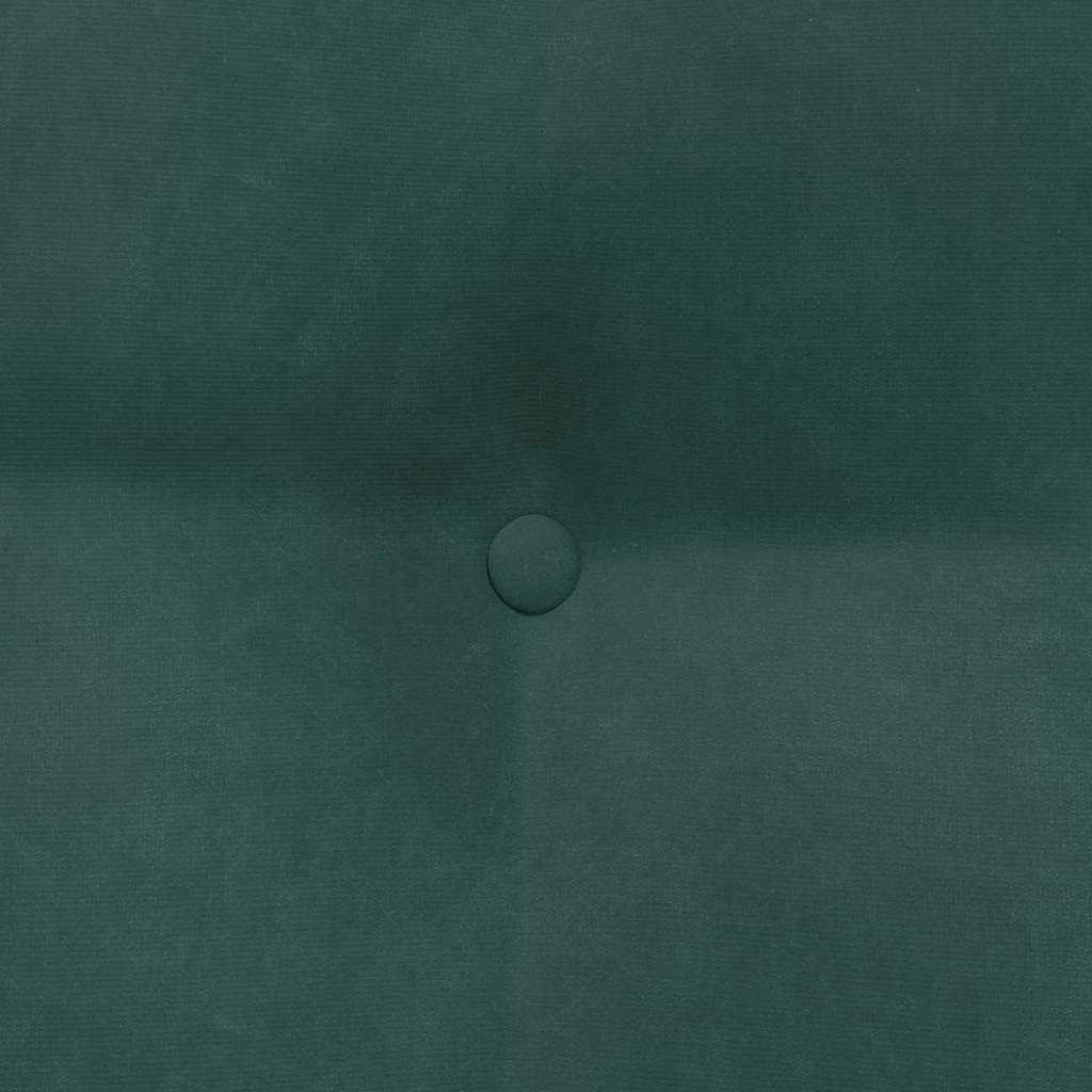 Rücken Kissen Dunkelgrün 45 x 24 x 50 cm Samt