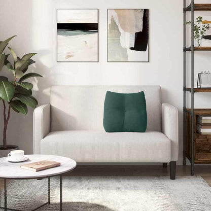 Rücken Kissen Dunkelgrün 45 x 24 x 50 cm Samt