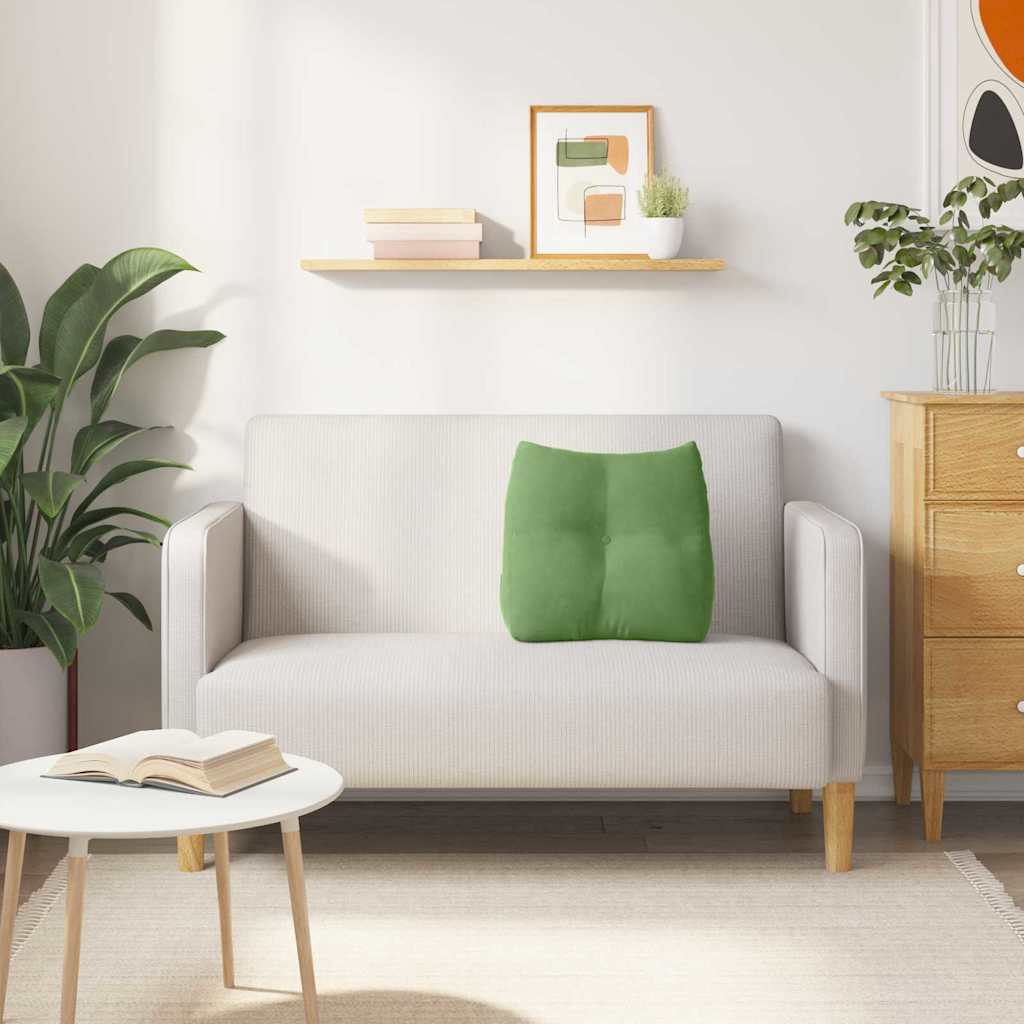 Rückenkissen Hellgrün 45 x 24 x 50 cm Samt