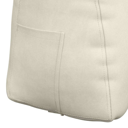 Rücken Kissen Creme 45 x 24 x 50 cm Samt