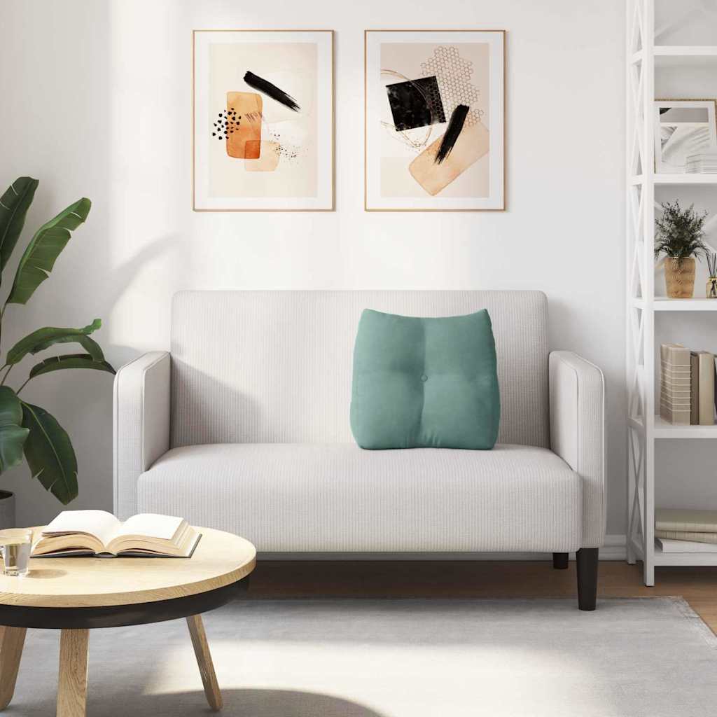 Rückenkissen Meergrün 45 x 24 x 50 cm Samt