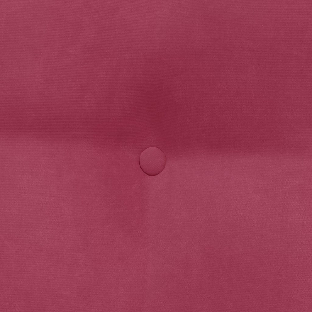 Rückenkissen Weinrot 60 x 24 x 50 cm Samt