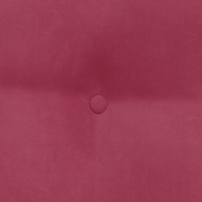 Rückenkissen Weinrot 60 x 24 x 50 cm Samt