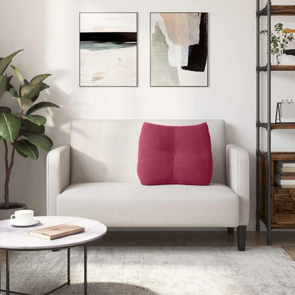 Rückenkissen Weinrot 60 x 24 x 50 cm Samt