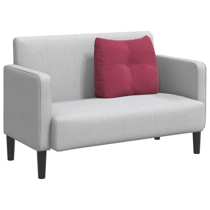 Rückenkissen Weinrot 60 x 24 x 50 cm Samt