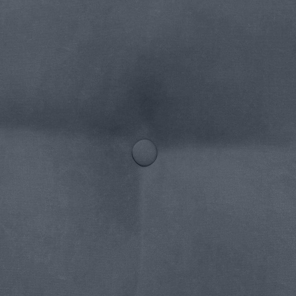 Rücken Kissen Dunkelgrau 80 x 24 x 50 cm Samt