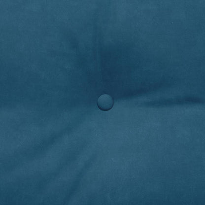 Rückenkissen Blau 100 x 24 x 50 cm Samt