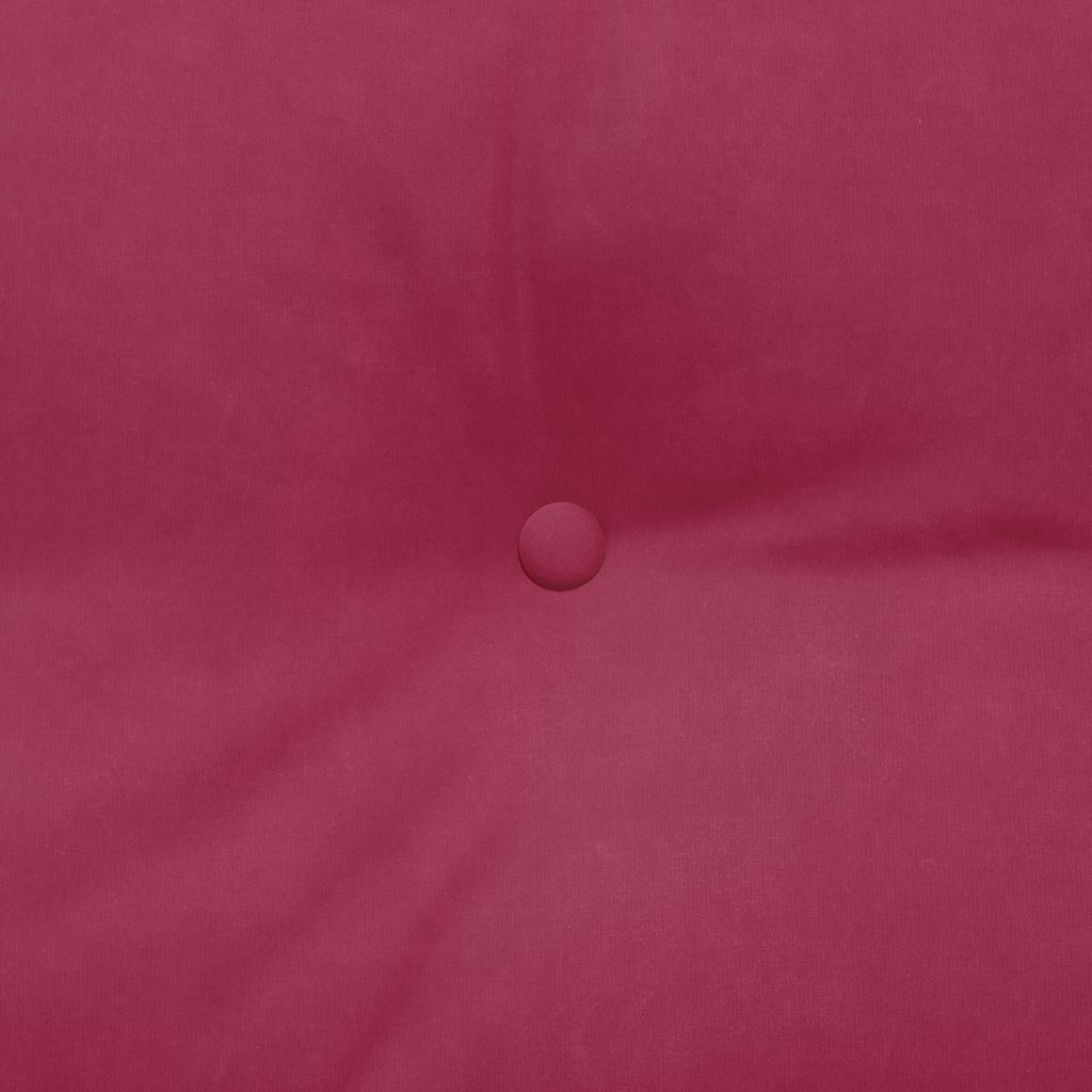 Rückenkissen Weinrot 100 x 24 x 50 cm Samt