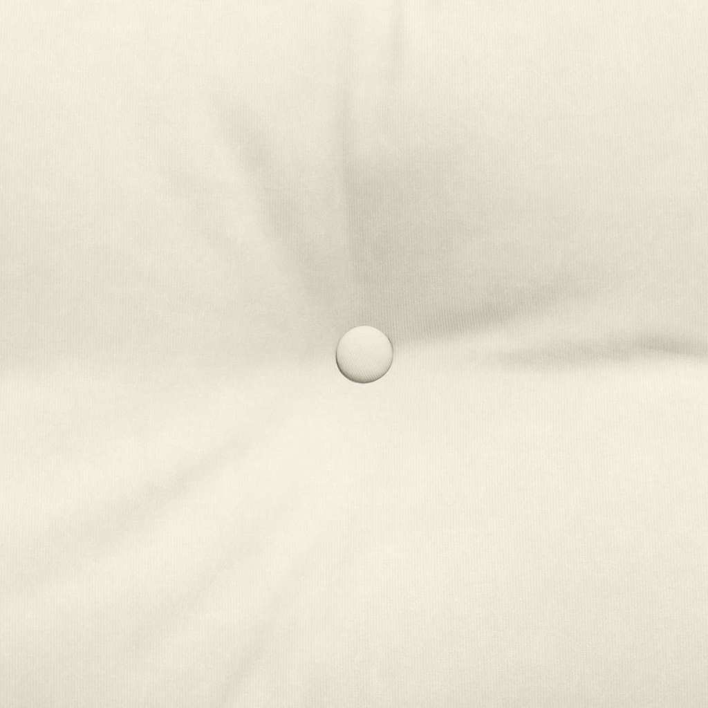 Rückenkissen Creme 100 x 24 x 50 cm Samt