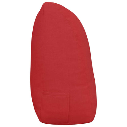 Rücken Kissen Rot 120 x 24 x 50 cm Stoff