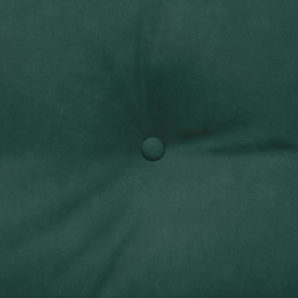 Rückenkissen Dunkelgrün 120 x 24 x 50 cm Samt
