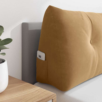 Rückenkissen Braun 120 x 24 x 50 cm Samt