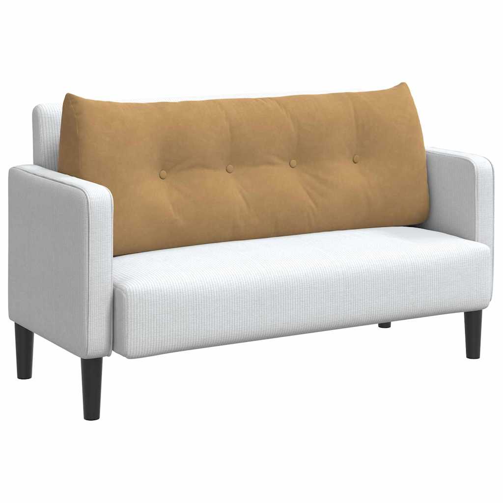 Rückenkissen Braun 120 x 24 x 50 cm Samt