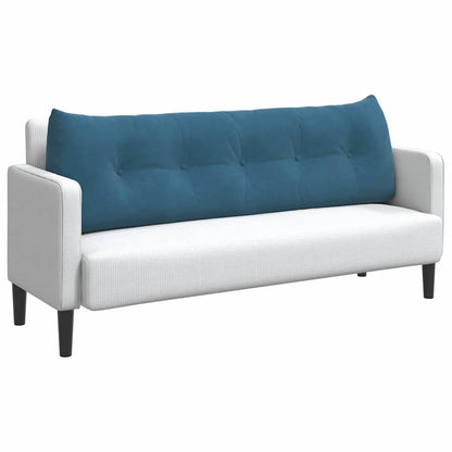 Rückenkissen Blau 160 x 24 x 50 cm Samt