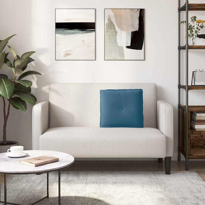 Rückenkissen Blau 50 x 45 cm Cordstoff