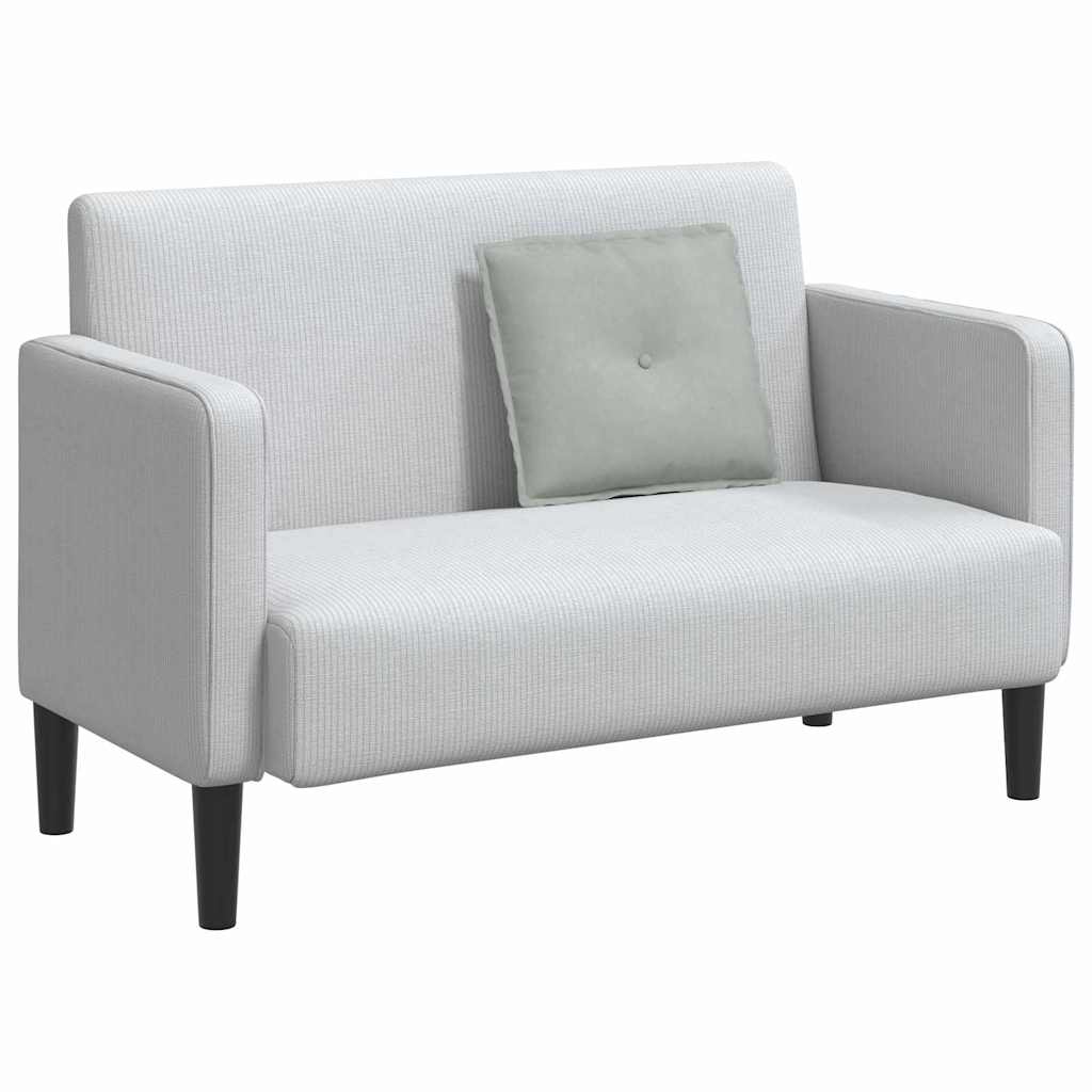 Rückenkissen Hellgrau 50 x 45 cm Cordstoff