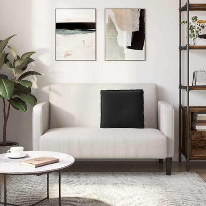 Rückenkissen Schwarz 50 x 45 cm Cordstoff