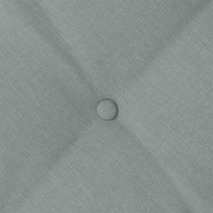 Rückenkissen Hellgrau 60 x 19 x 50 cm Stoff