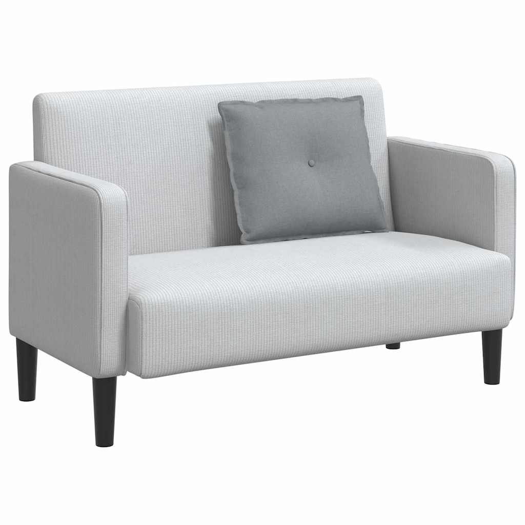 Rückenkissen Hellgrau 60 x 19 x 50 cm Stoff