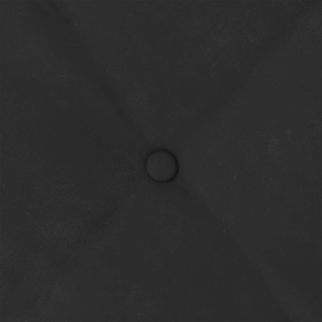 Rückenkissen Schwarz 60 x 50 cm Mikrofaserstoff