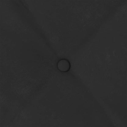 Rückenkissen Schwarz 60 x 50 cm Mikrofaserstoff