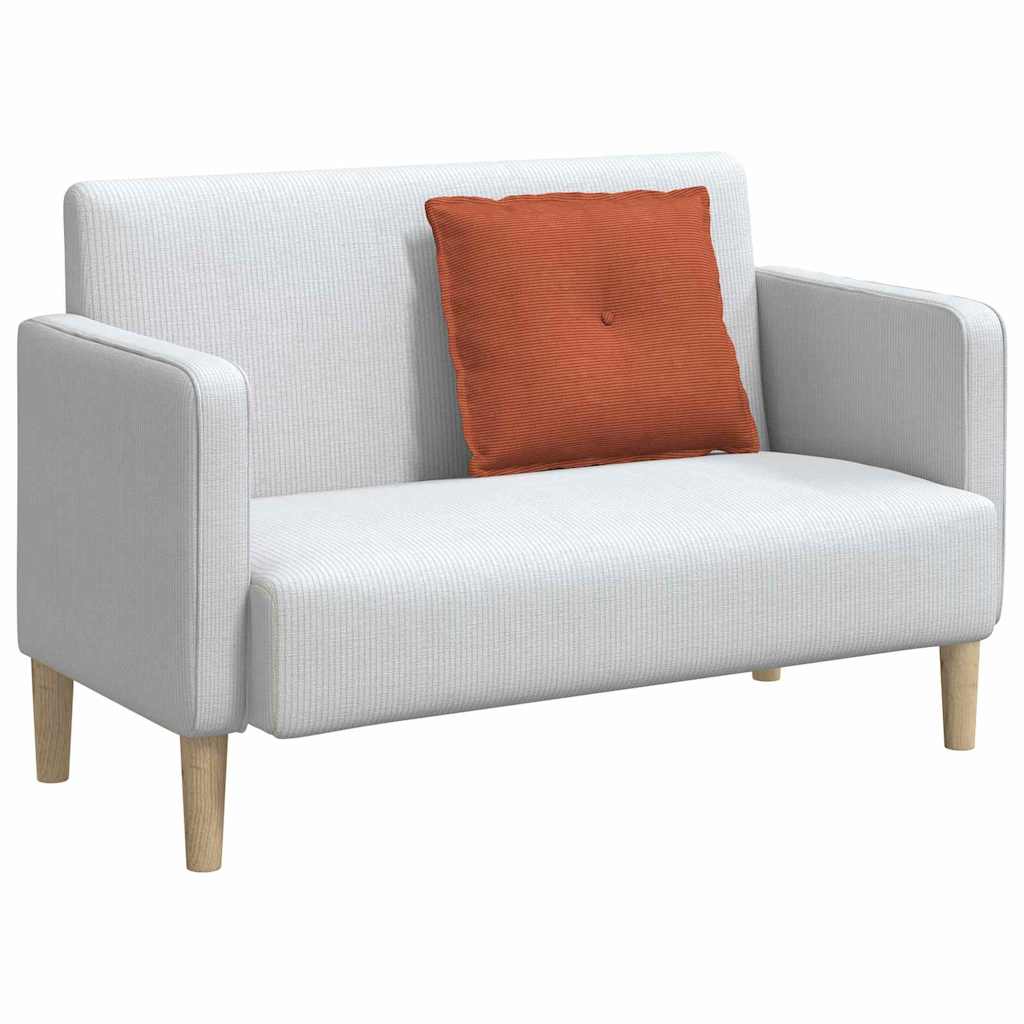 Rückenkissen Rot-Orange 60 x 50 cm Cordstoff