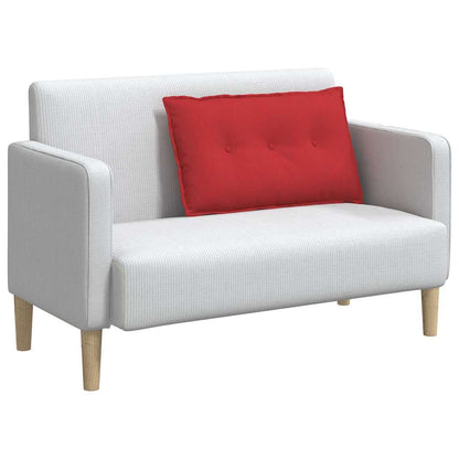 Rückenkissen Rot 80 x 19 x 50 cm Stoff