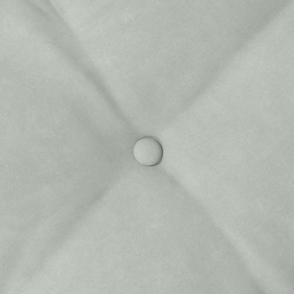 Rückenkissen Hellgrau 80 x 50 cm Cordstoff