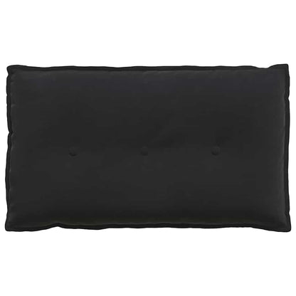 Rückenkissen Schwarz 80 x 50 cm Cordstoff