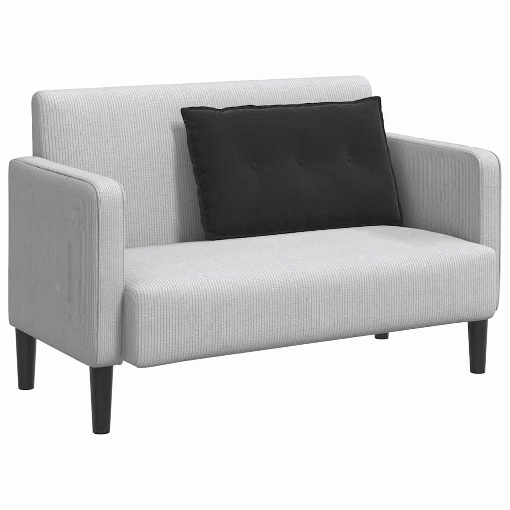 Rückenkissen Schwarz 80 x 50 cm Cordstoff