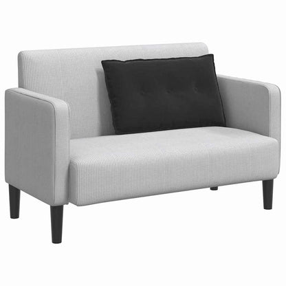 Rückenkissen Schwarz 80 x 50 cm Cordstoff