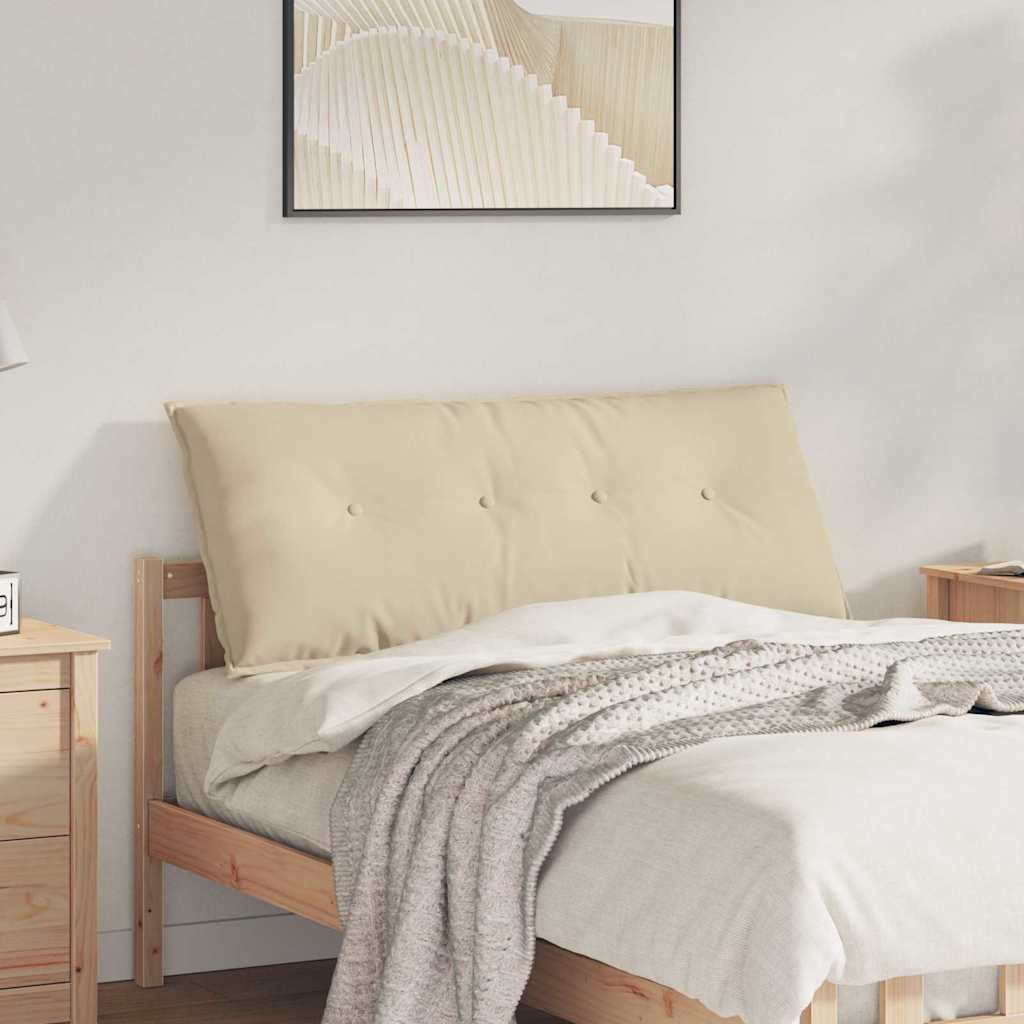 Rückenkissen Creme 120 x 50 cm Mikrofaserstoff