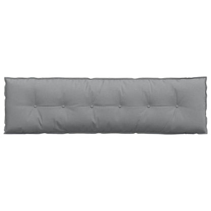 Rückenkissen Hellgrau 180 x 19 x 50 cm Stoff