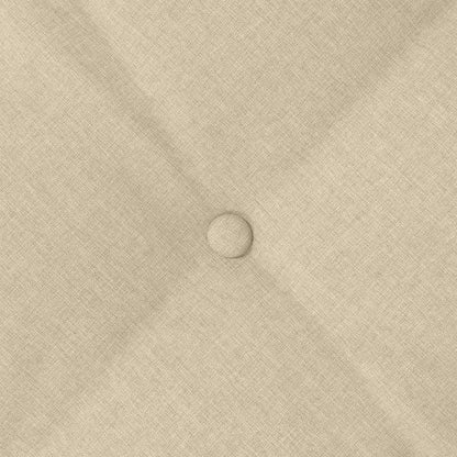 Rückenkissen Creme 180 x 19 x 50 cm Stoff