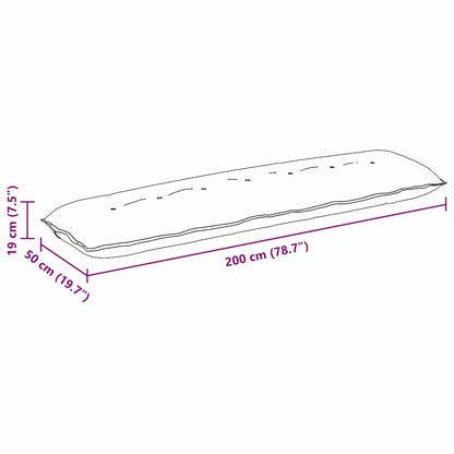 Rückenkissen Rosa 200 x 19 x 50 cm Stoff