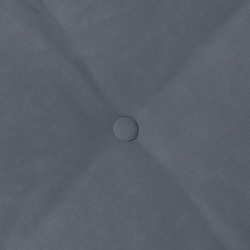 Rückenkissen Dunkelgrau 200 x 50 cm Cordstoff