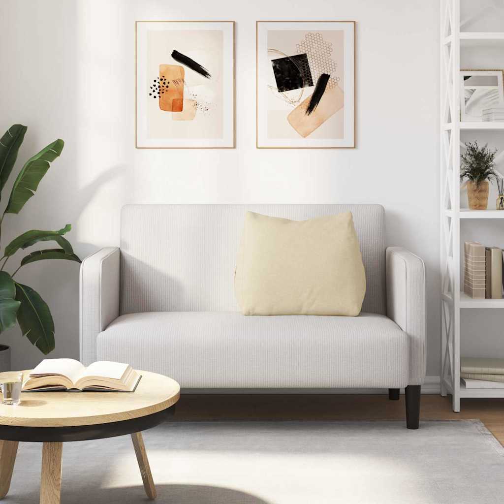 Rückenkissen Creme 60 x 20 x 50 cm Stoff