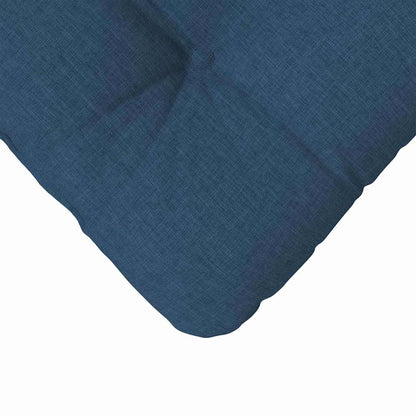 Sitzkissen 4 pcs Blau 40 x 40 x 12 cm Stoff