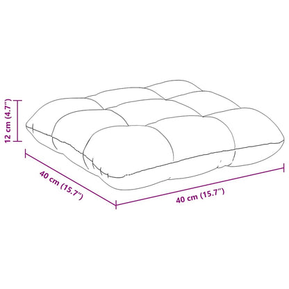 Sitzkissen 4 pcs Dunkelgrau 40 x 40 cm Mikrofaserstoff